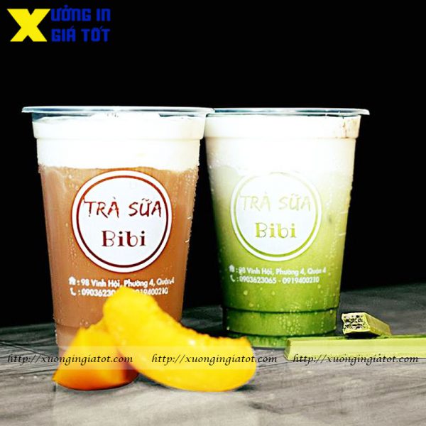 Cung cấp ly trà sữa in logo theo yêu cầu giá tốt tại Hà Nội