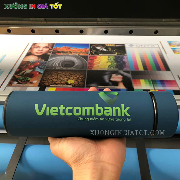 bình giữ nhiệt in logo Vietcombank