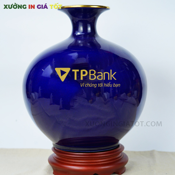bình hút lộc in logo TP Bank