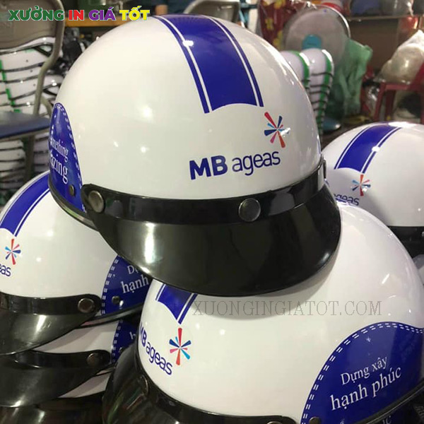 mũ bảo hiểm quà tặng cho MB Bank