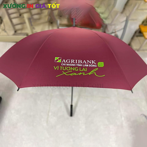 ô dù in logo của ngân hàng nông nghiệp