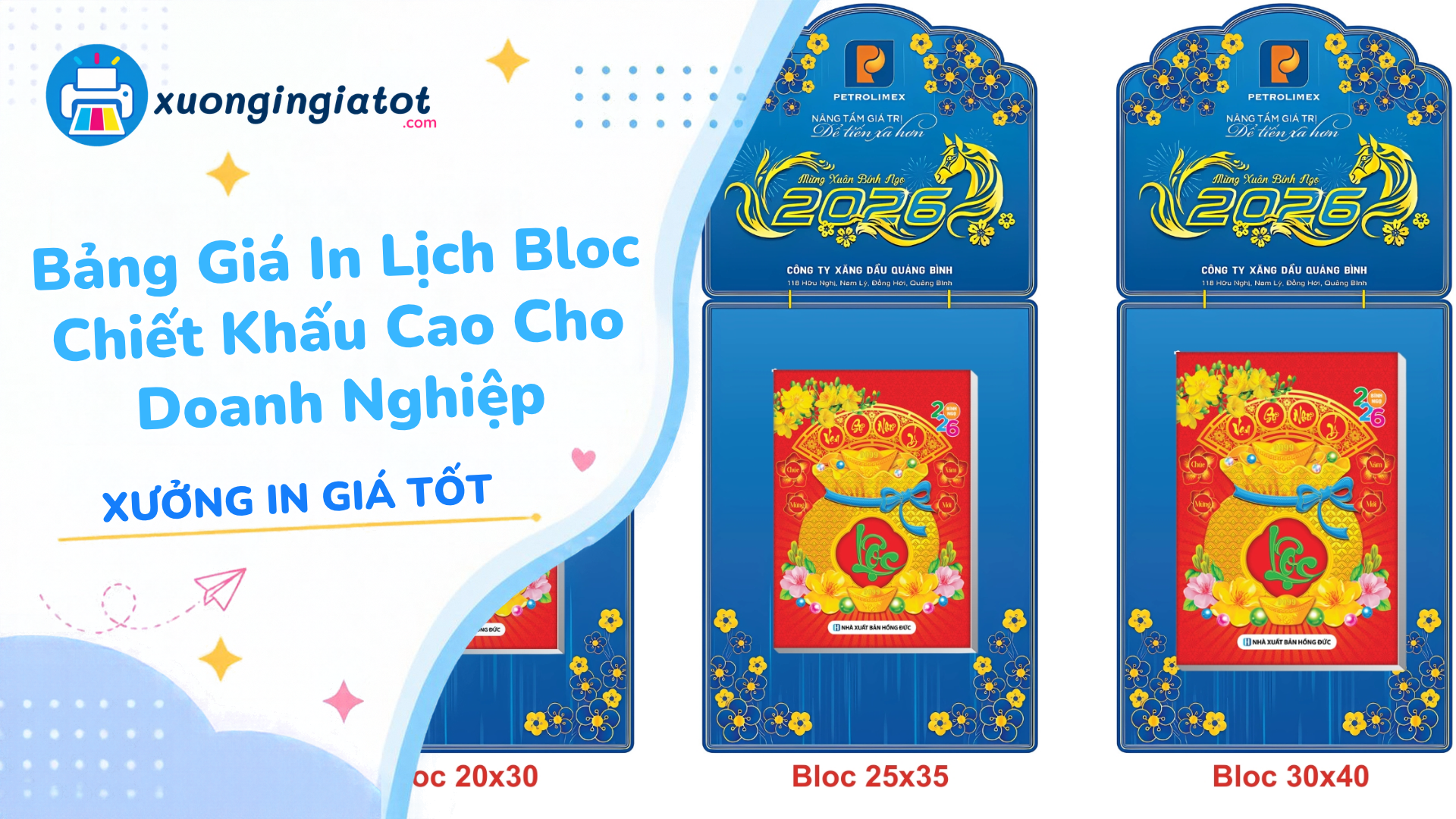 Bảng Giá In Lịch Bloc Chiết Khấu Cao Cho Doanh Nghiệp