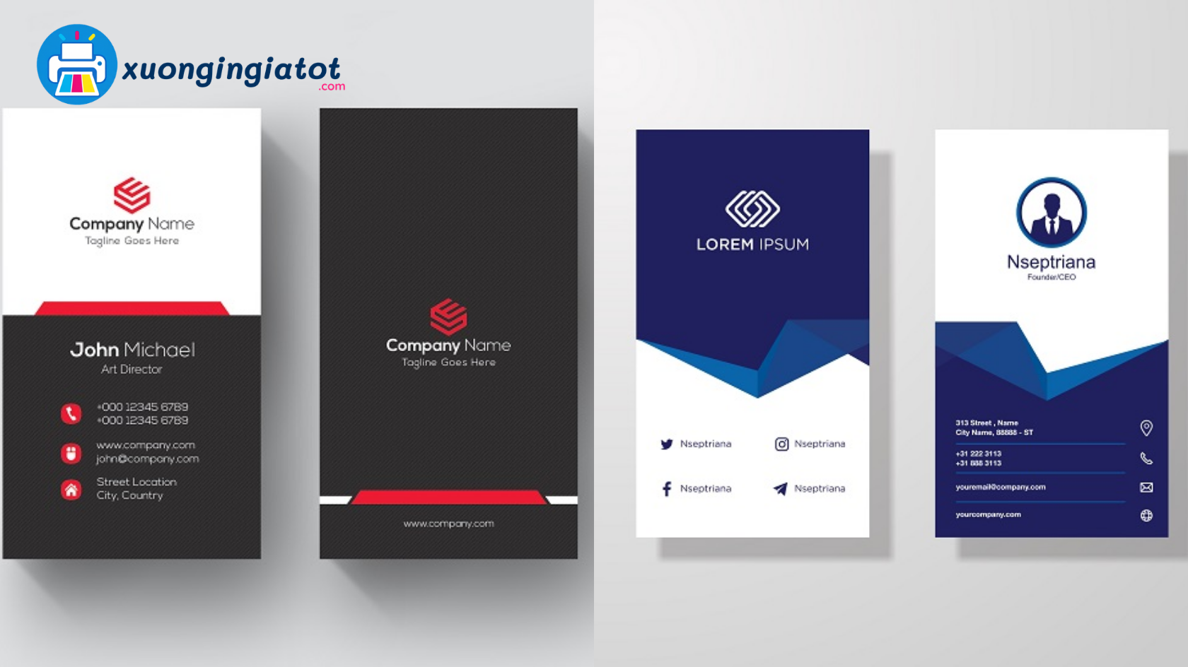 Kích Thước Name Card Tiêu Chuẩn Khi Thiết Kế Và In Ấn 2 Company Profile Catalogue 33 1