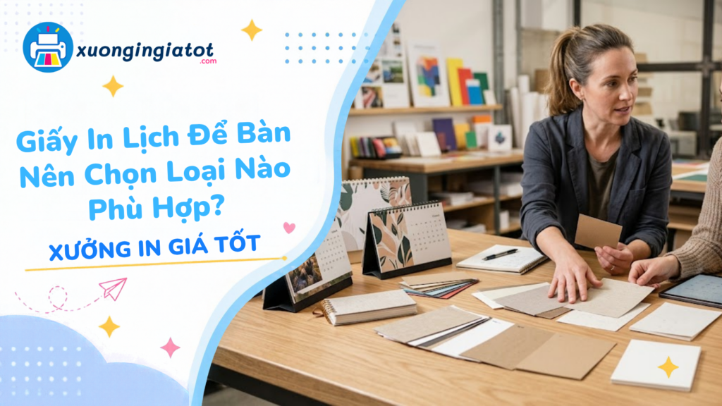 Giấy In Lịch Để Bàn Nên Chọn Loại Nào Phù Hợp?